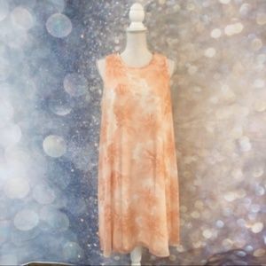 CALVIN KLEIN • light pink floral shift dress